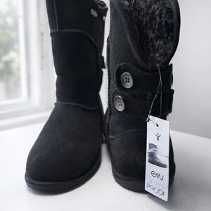 EMU Australia Charlotte Waterproof Shearling Boots – Black – Women’s 8